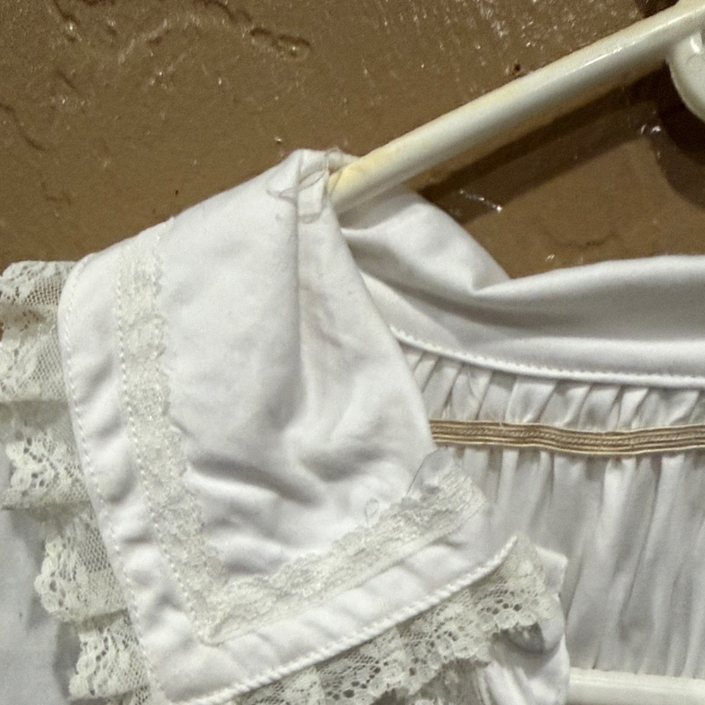 White Ruffled Long Dress - Picture 6 of 11